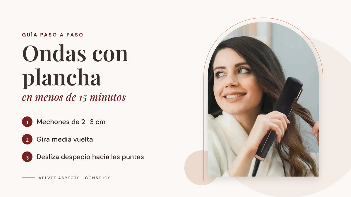 Cómo hacer ondas con plancha paso a paso