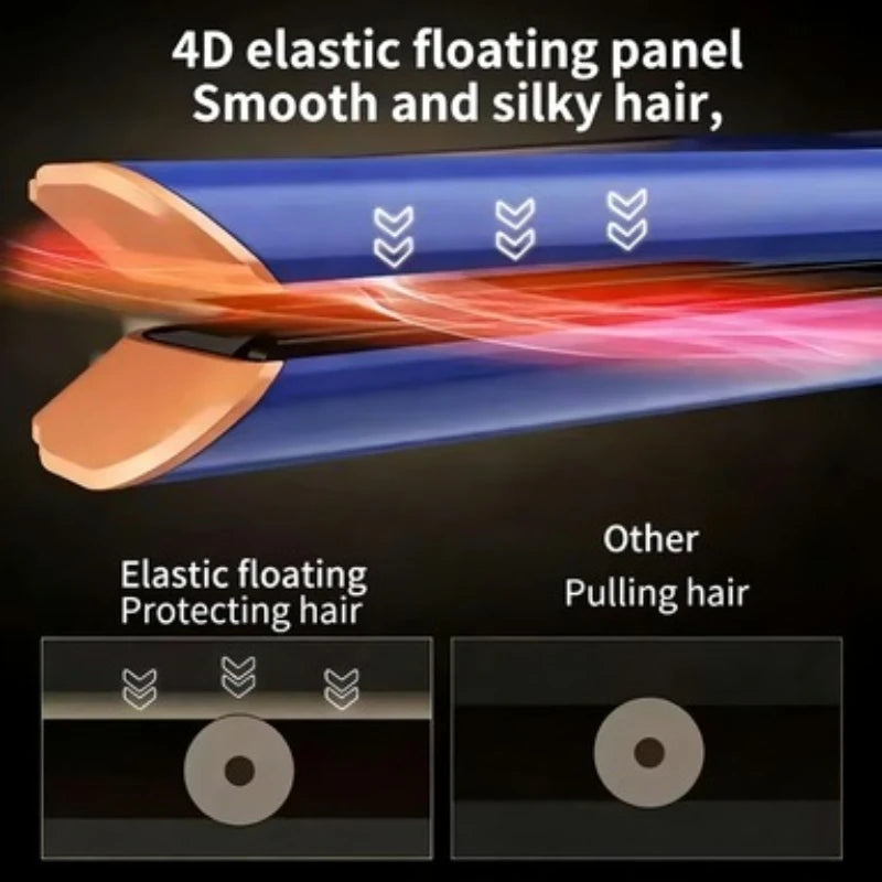 Placas flotantes 4D del secador alisador que se adaptan al mechón