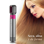 Cepillo secador de aire caliente 5 en 1: seca, alisa y da forma