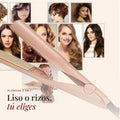 Plancha rizadora 2 en 1 para alisar o crear rizos y ondas